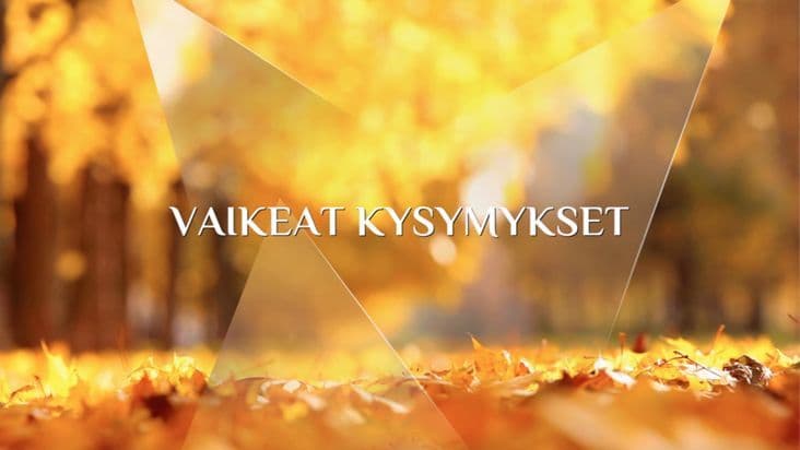 Raamatun vaikeat kysymykset