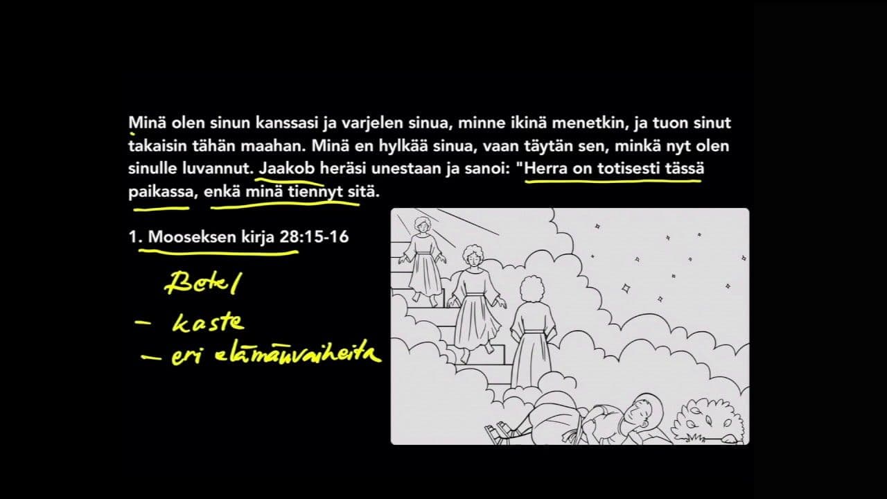 Osa 3/10 - Minne ikinä menetkin. 1. Moos. 28:15-16