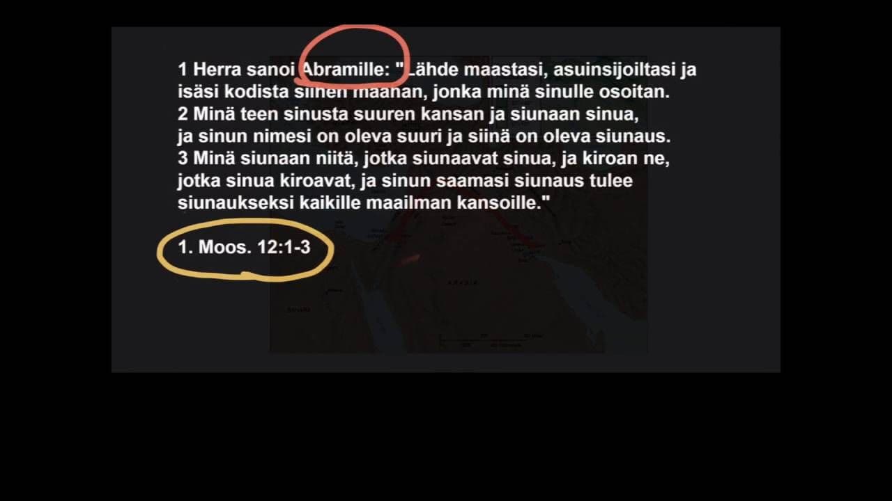 Osa 1/9 - Maa, kansa ja siunaus. 1. Moos. 12:1-3