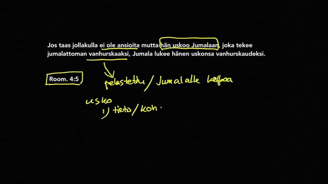 Osa 2/7 - Kelpaamaton kelpaa. Room. 4:5